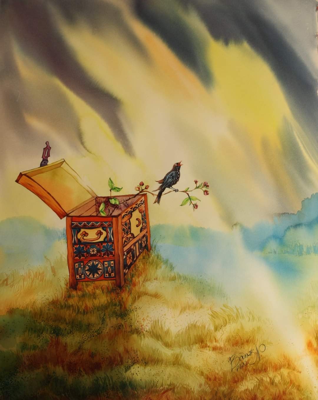 Illustration poÃ©tique de Nadia BODNAR